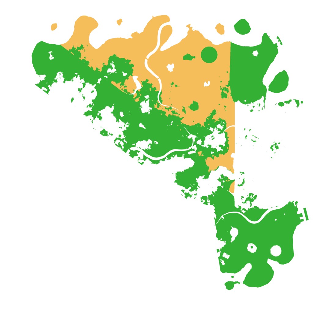 Biome Rust Map: Procedural Map, Size: 5000, Seed: 71755