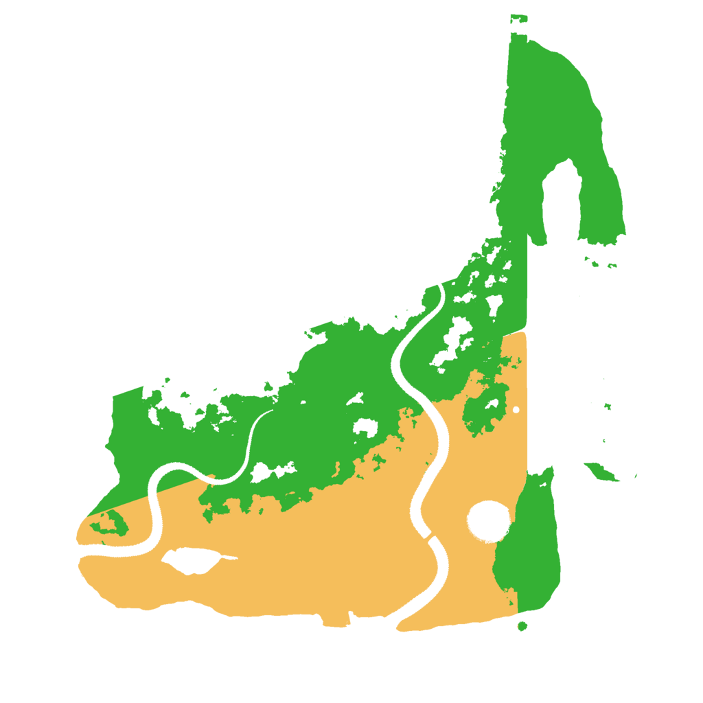 Biome Rust Map: Procedural Map, Size: 3000, Seed: 1336893474