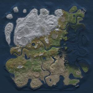 Thumbnail Rust Map: Procedural Map, Size: 4250, Seed: 63971369, 17 Monuments