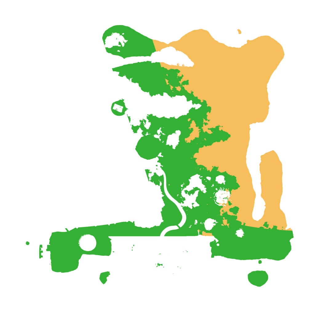 Biome Rust Map: Procedural Map, Size: 3500, Seed: 335419181