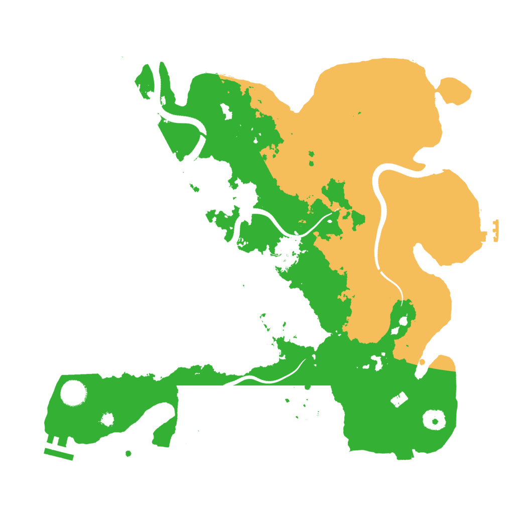 Biome Rust Map: Procedural Map, Size: 3500, Seed: 482917