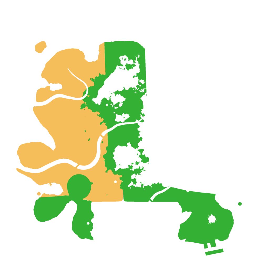 Biome Rust Map: Procedural Map, Size: 3000, Seed: 25121999
