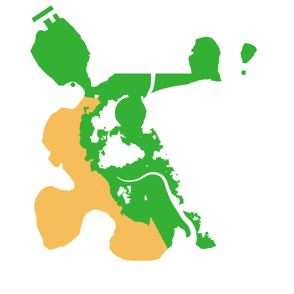 Biome Rust Map: Procedural Map, Size: 2500, Seed: 1564200534