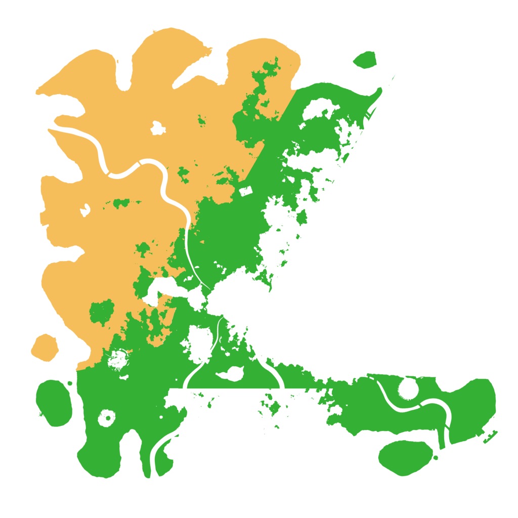 Biome Rust Map: Procedural Map, Size: 4500, Seed: 514514