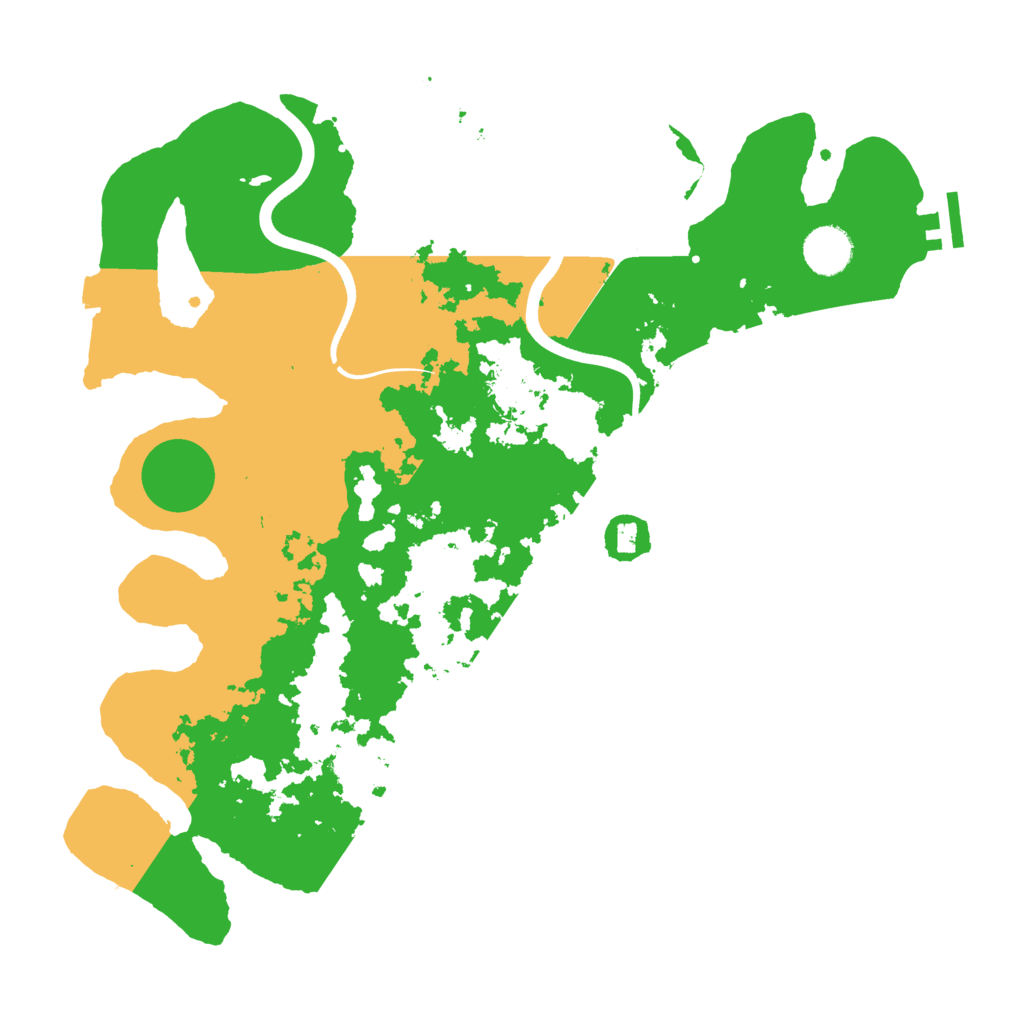 Biome Rust Map: Procedural Map, Size: 3700, Seed: 253932239