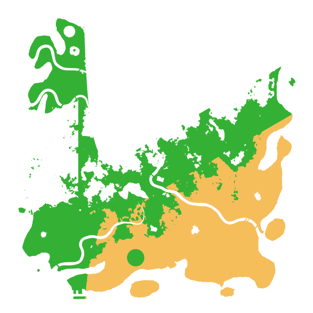 Biome Rust Map: Procedural Map, Size: 4800, Seed: 79185752