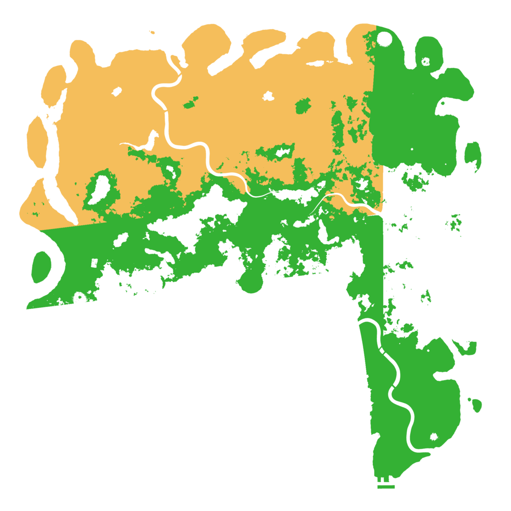 Biome Rust Map: Procedural Map, Size: 6000, Seed: 247926301