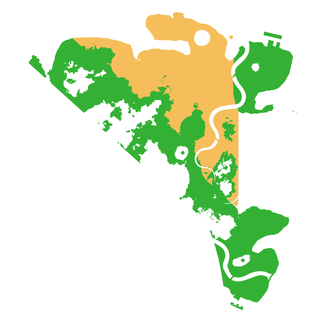 Biome Rust Map: Procedural Map, Size: 3500, Seed: 131052198
