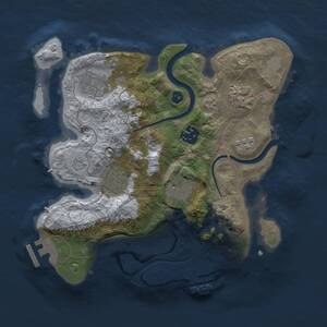 Thumbnail Rust Map: Procedural Map, Size: 2750, Seed: 51515, 12 Monuments