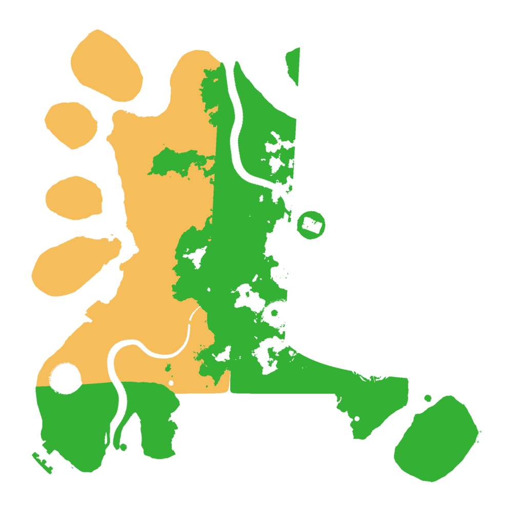 Biome Rust Map: Procedural Map, Size: 3000, Seed: 253541646
