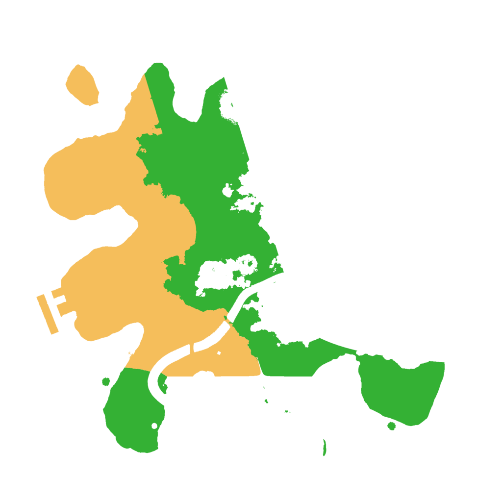 Biome Rust Map: Procedural Map, Size: 2500, Seed: 163793135