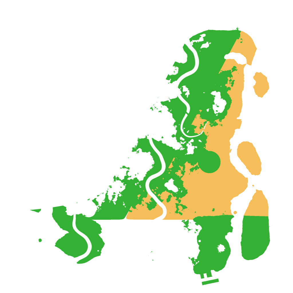 Biome Rust Map: Procedural Map, Size: 3500, Seed: 788136694