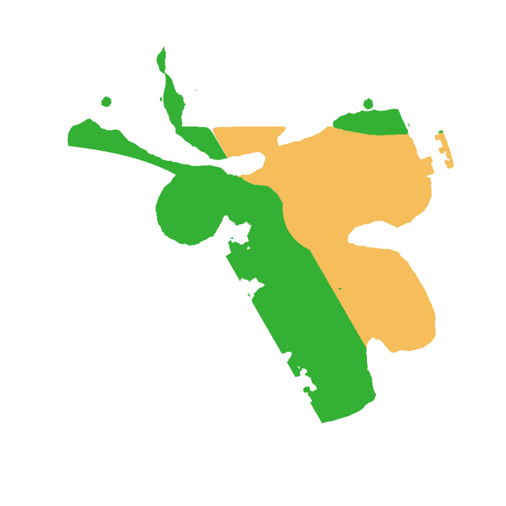 Biome Rust Map: Procedural Map, Size: 2000, Seed: 548667596