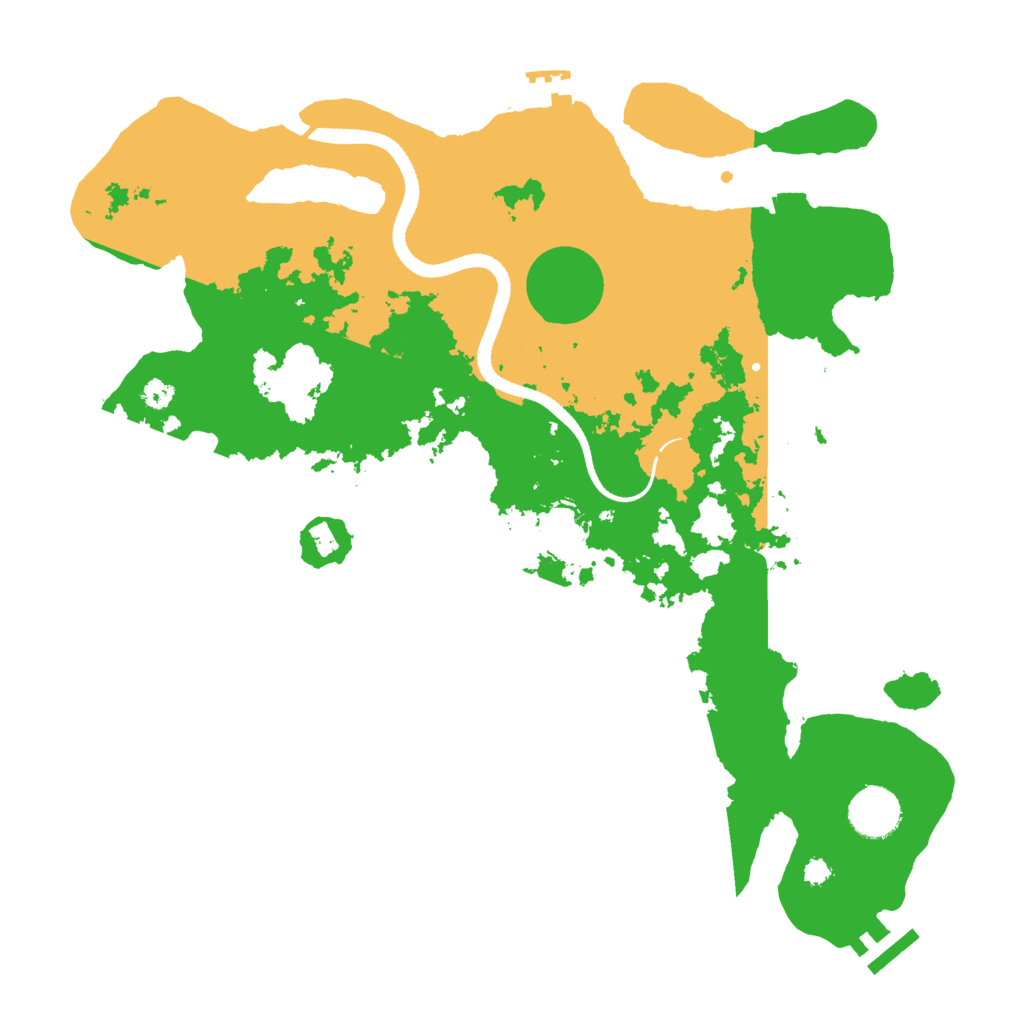 Biome Rust Map: Procedural Map, Size: 3500, Seed: 1145321
