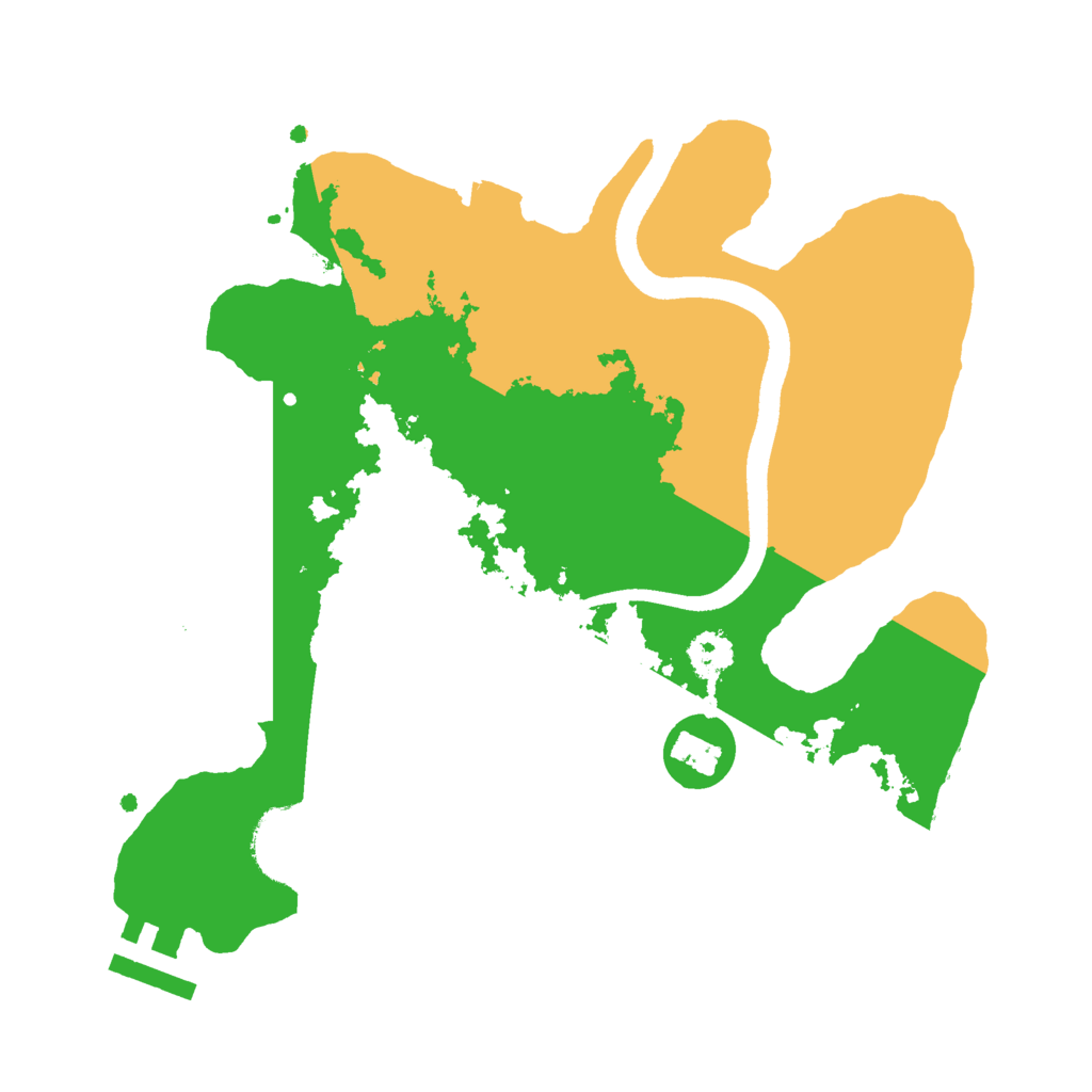 Biome Rust Map: Procedural Map, Size: 2500, Seed: 1506460578