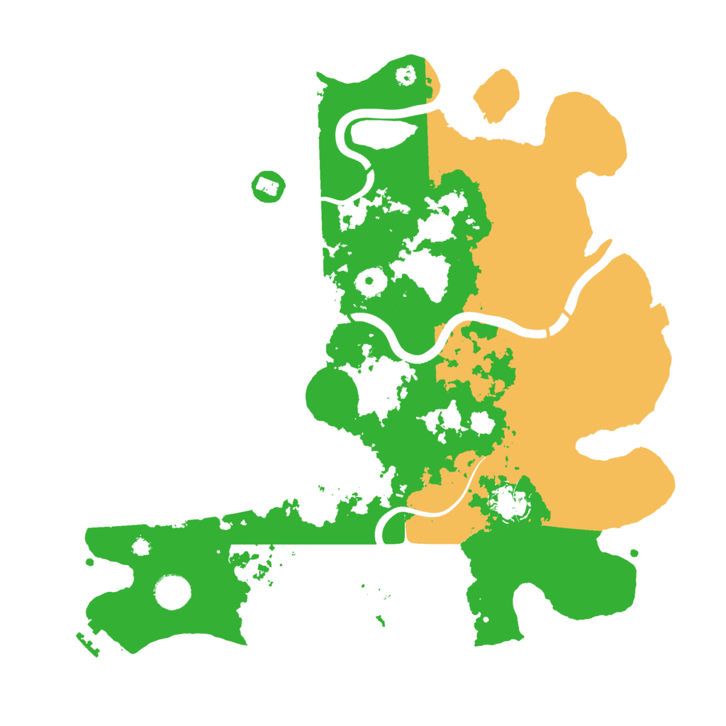 Biome Rust Map: Procedural Map, Size: 3650, Seed: 534546464