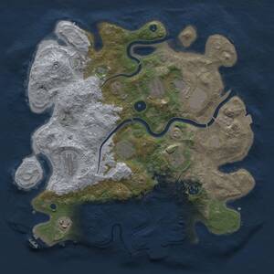 Thumbnail Rust Map: Procedural Map, Size: 3650, Seed: 534546464, 15 Monuments