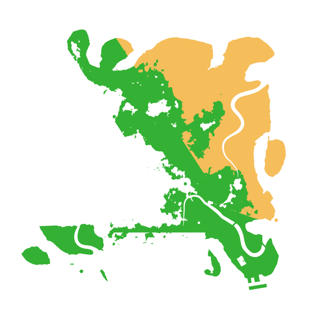 Biome Rust Map: Procedural Map, Size: 3500, Seed: 1783285219