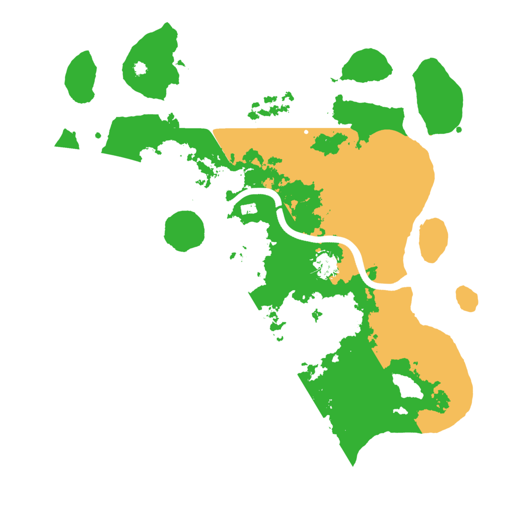 Biome Rust Map: Procedural Map, Size: 3500, Seed: 79831
