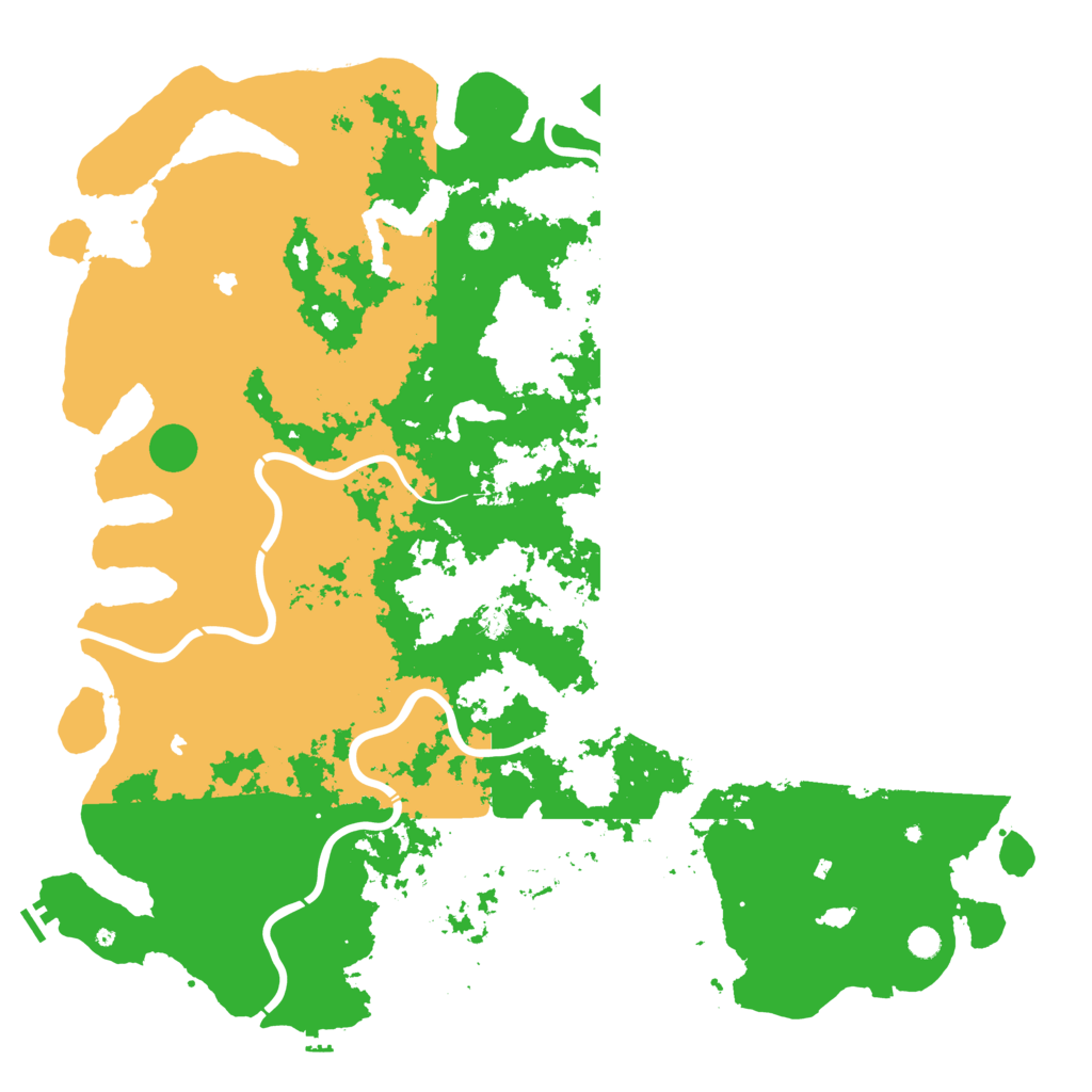 Biome Rust Map: Procedural Map, Size: 6000, Seed: 599340774