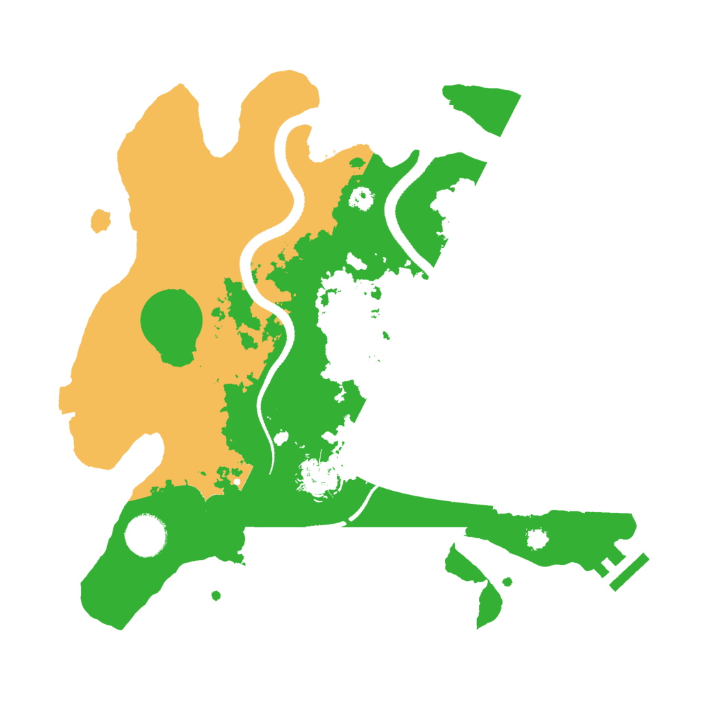 Biome Rust Map: Procedural Map, Size: 3000, Seed: 49134
