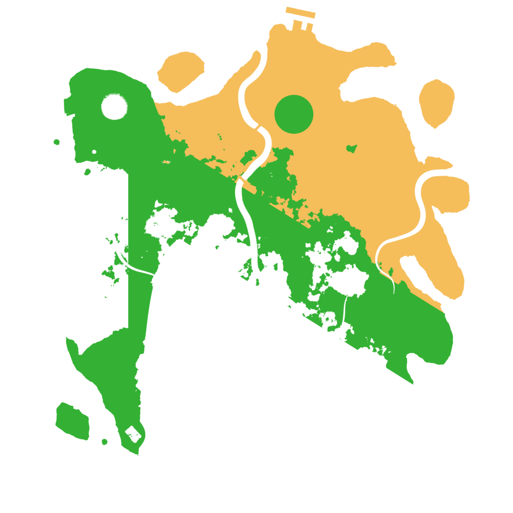 Biome Rust Map: Procedural Map, Size: 3500, Seed: 96892806