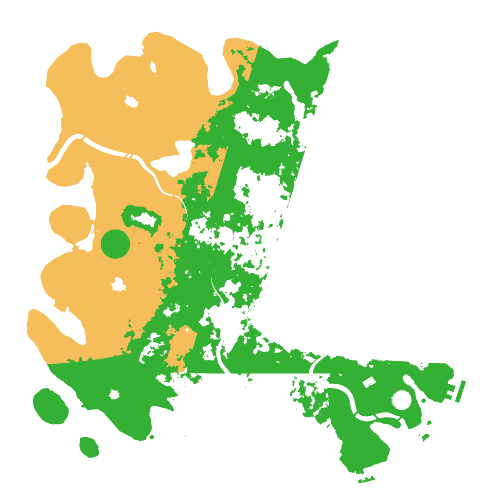 Biome Rust Map: Procedural Map, Size: 4500, Seed: 982112345