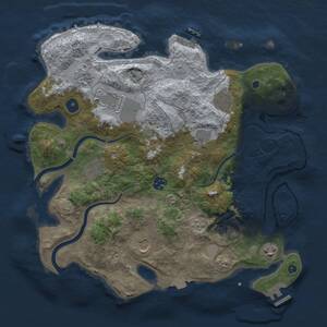 Thumbnail Rust Map: Procedural Map, Size: 3700, Seed: 1462744639, 16 Monuments