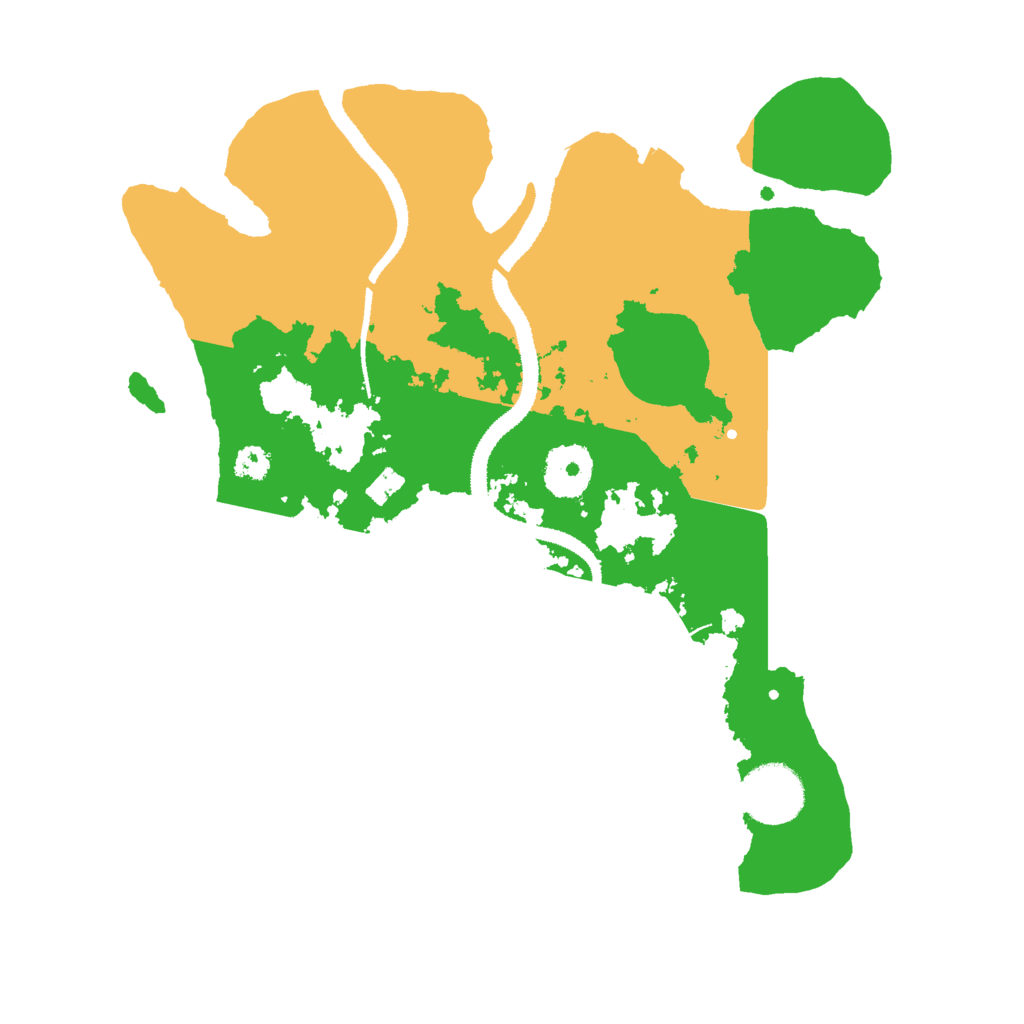 Biome Rust Map: Procedural Map, Size: 3000, Seed: 6893