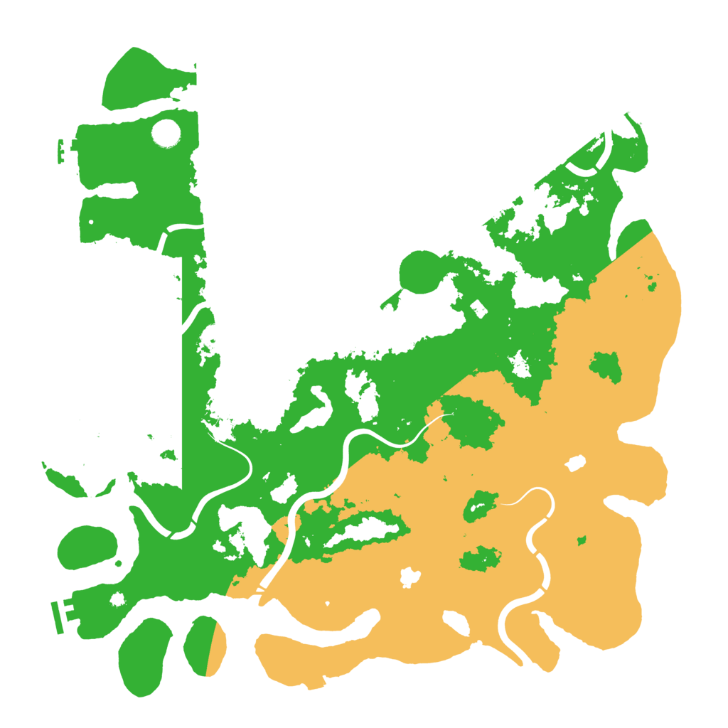 Biome Rust Map: Procedural Map, Size: 4500, Seed: 459285219