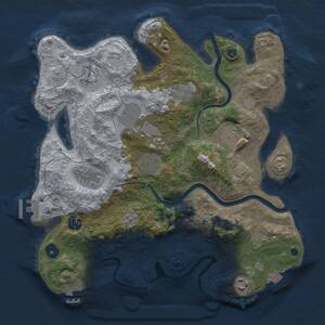 Thumbnail Rust Map: Procedural Map, Size: 3500, Seed: 508265086, 15 Monuments