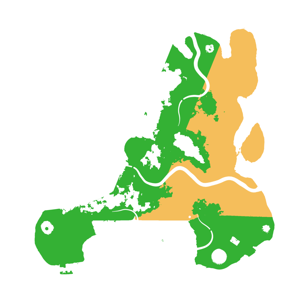 Biome Rust Map: Procedural Map, Size: 3500, Seed: 508265086