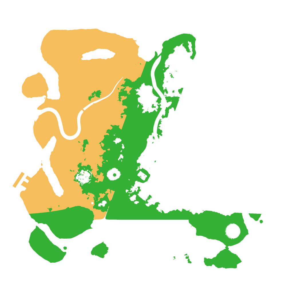 Biome Rust Map: Procedural Map, Size: 3500, Seed: 683707882