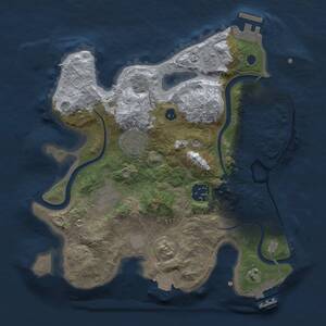 Thumbnail Rust Map: Procedural Map, Size: 2800, Seed: 1558517769, 10 Monuments
