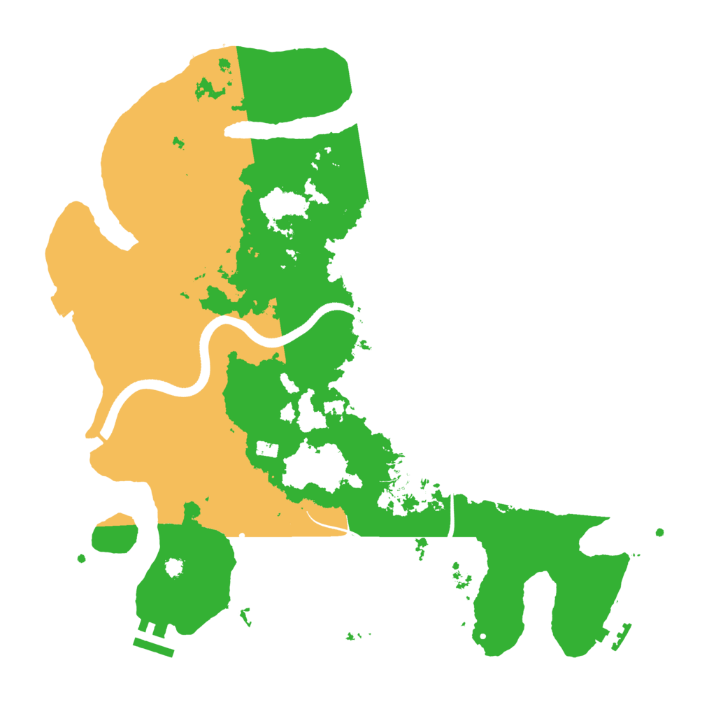 Biome Rust Map: Procedural Map, Size: 3500, Seed: 459185901