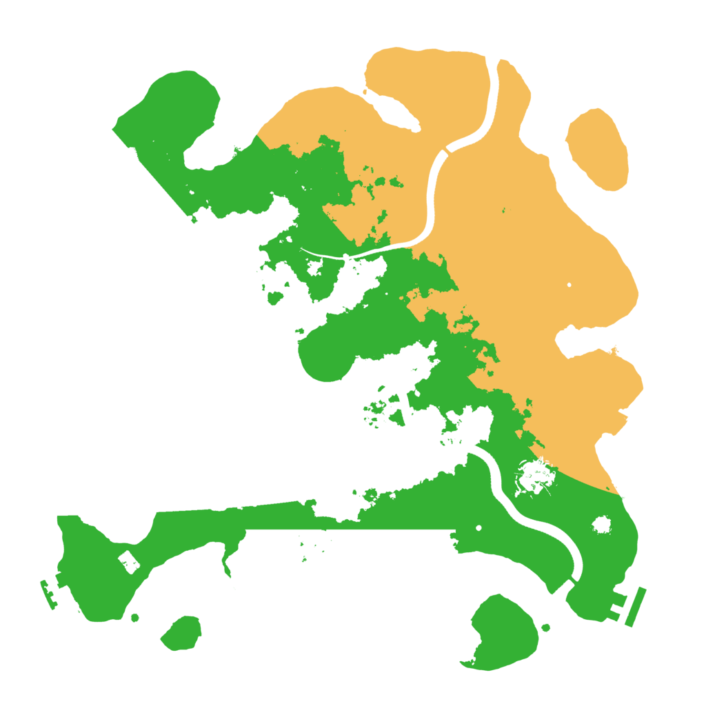 Biome Rust Map: Procedural Map, Size: 3500, Seed: 305219874