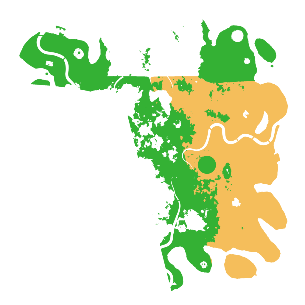 Biome Rust Map: Procedural Map, Size: 4500, Seed: 1870479850