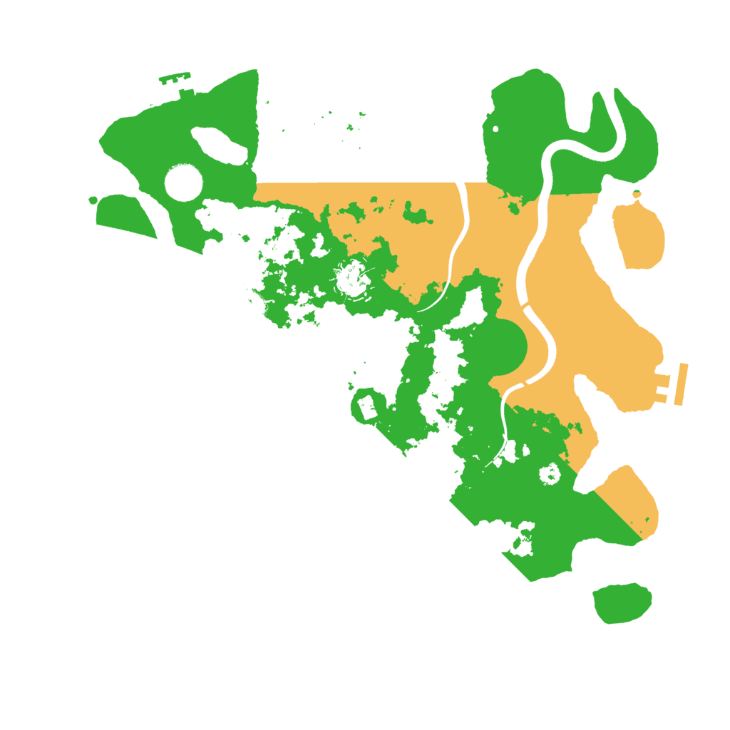 Biome Rust Map: Procedural Map, Size: 3500, Seed: 183498027