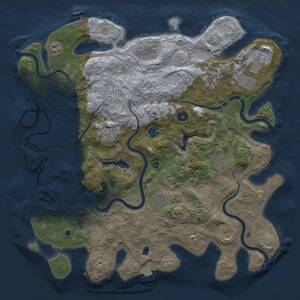 Thumbnail Rust Map: Procedural Map, Size: 4250, Seed: 1584154507, 17 Monuments