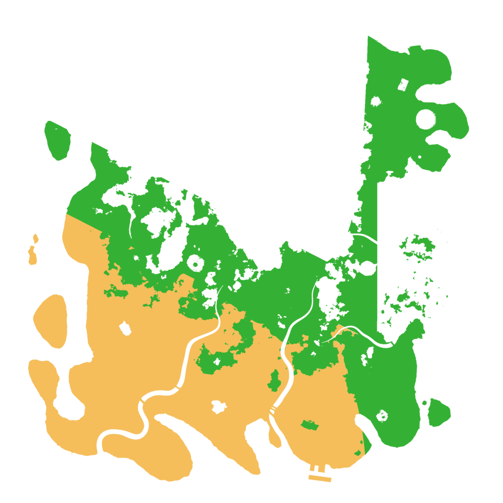 Biome Rust Map: Procedural Map, Size: 4500, Seed: 279058673