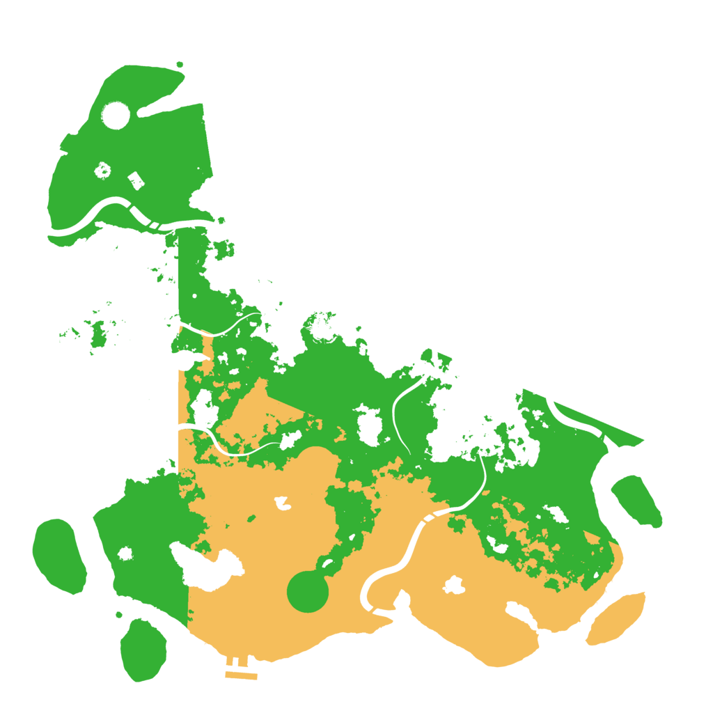 Biome Rust Map: Procedural Map, Size: 4500, Seed: 739320461