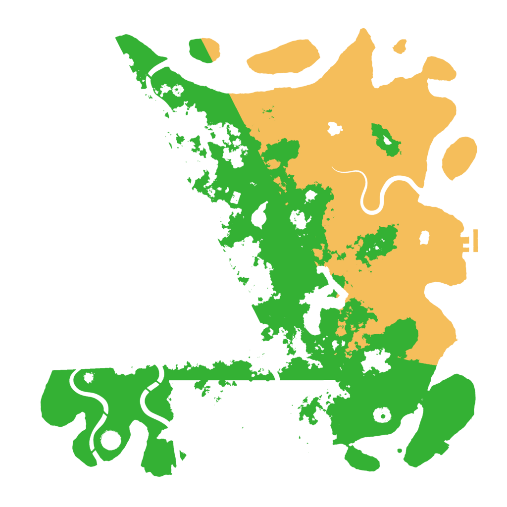 Biome Rust Map: Procedural Map, Size: 4500, Seed: 1818968472