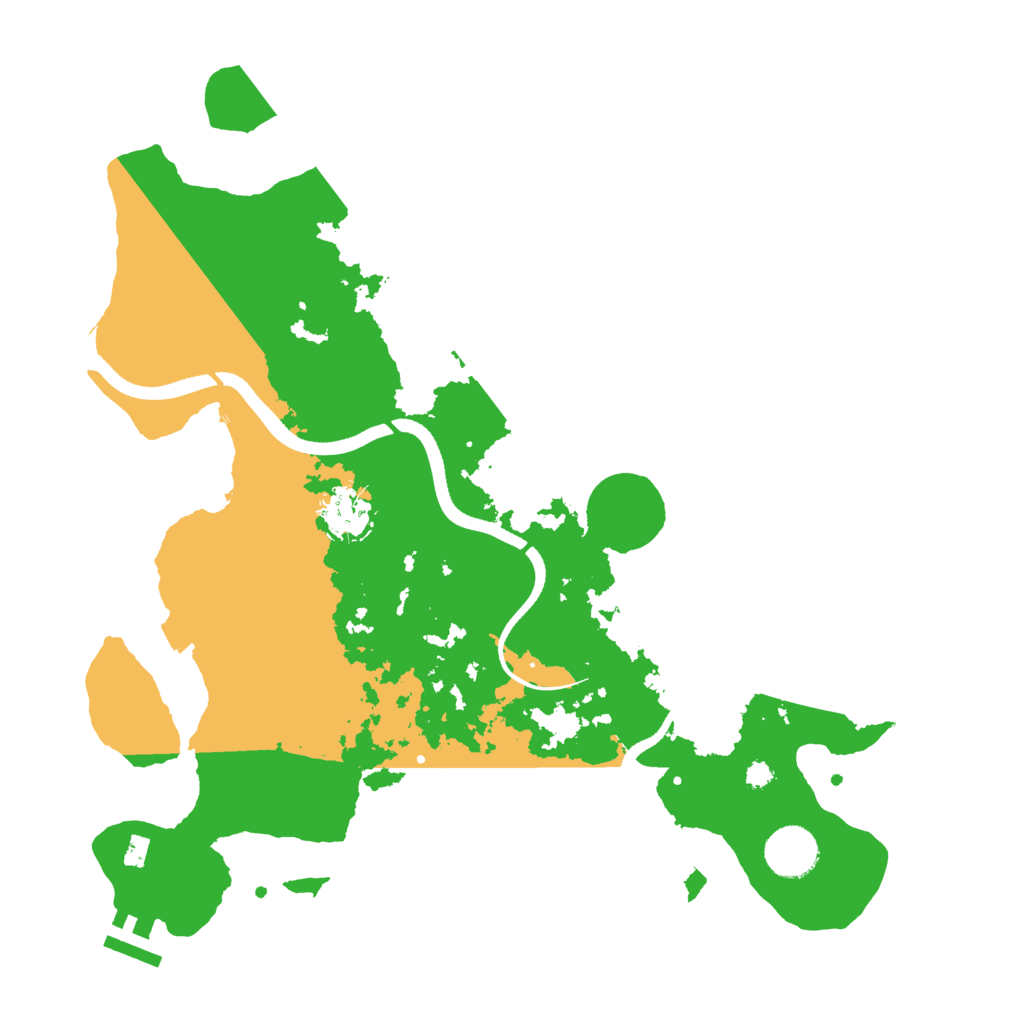 Biome Rust Map: Procedural Map, Size: 3500, Seed: 15143160