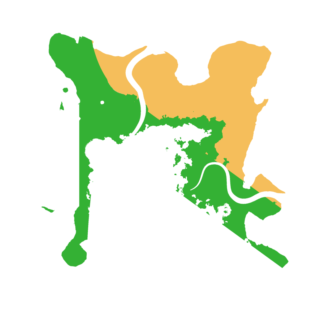 Biome Rust Map: Procedural Map, Size: 2500, Seed: 243562
