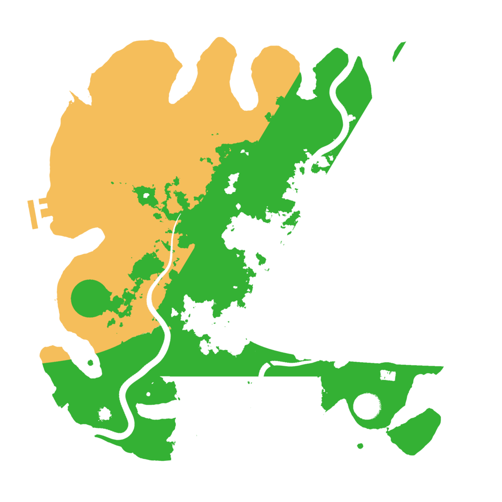Biome Rust Map: Procedural Map, Size: 3500, Seed: 305911049