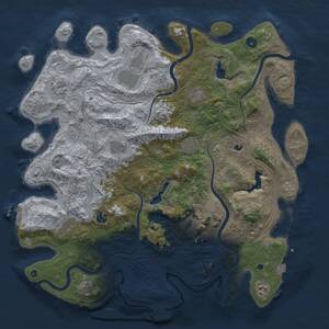 Thumbnail Rust Map: Procedural Map, Size: 4500, Seed: 661127152, 16 Monuments