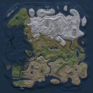 Thumbnail Rust Map: Procedural Map, Size: 4500, Seed: 901839132, 15 Monuments