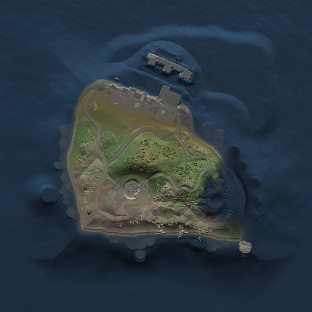 Rust Map: Procedural Map, Size: 1000, Seed: 1562053493, 3 Monuments