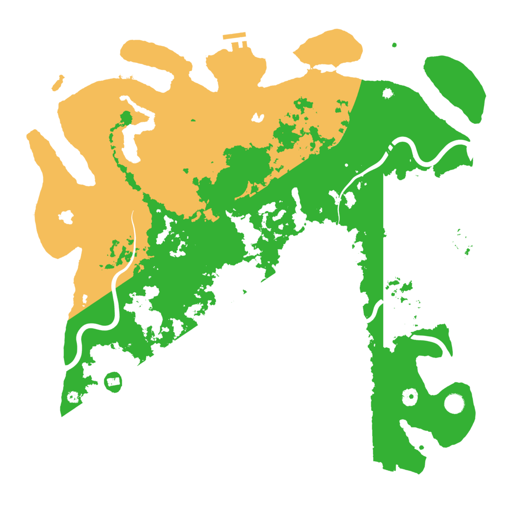Biome Rust Map: Procedural Map, Size: 4500, Seed: 738012399