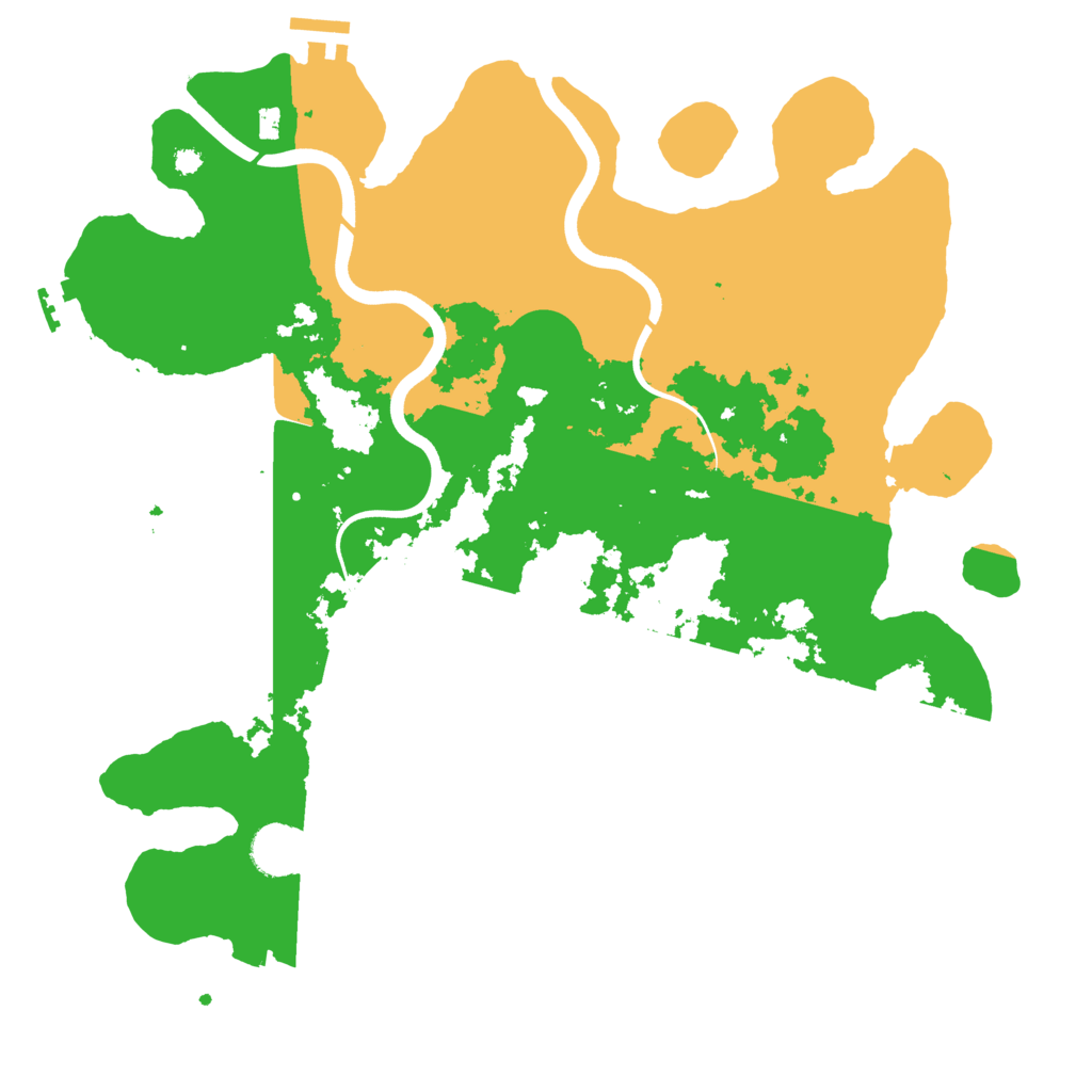 Biome Rust Map: Procedural Map, Size: 3700, Seed: 2118936485